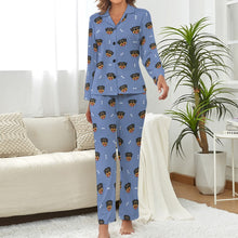 Load image into Gallery viewer, Happy Rottweiler Delight Pajamas Set for Women-16