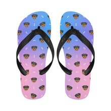 Load image into Gallery viewer, Happy Rottweiler Delight Unisex Slippers - 9 Colors-Footwear-Accessories,Dog Dad Gifts,Dog Mom Gifts,Rottweiler,Slippers-4