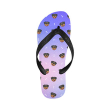Load image into Gallery viewer, Happy Rottweiler Delight Unisex Slippers - 9 Colors-Footwear-Accessories,Dog Dad Gifts,Dog Mom Gifts,Rottweiler,Slippers-CornflowerBlue5-S-1