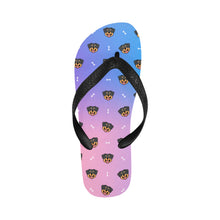 Load image into Gallery viewer, Happy Rottweiler Delight Unisex Slippers - 9 Colors-Footwear-Accessories,Dog Dad Gifts,Dog Mom Gifts,Rottweiler,Slippers-CornflowerBlue6-S-6