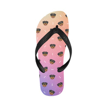 Load image into Gallery viewer, Happy Rottweiler Delight Unisex Slippers - 9 Colors-Footwear-Accessories,Dog Dad Gifts,Dog Mom Gifts,Rottweiler,Slippers-CornflowerBlue9-S-11