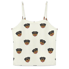 Load image into Gallery viewer, Happy Rottweiler Delight Women's Cami and Shorts Pajama Set-13