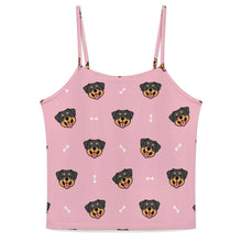 Load image into Gallery viewer, Happy Rottweiler Delight Women's Cami and Shorts Pajama Set-17