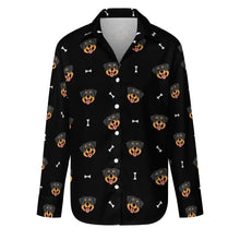 Load image into Gallery viewer, Happy Rottweiler Delight Women&#39;s Shirt-S-Black7-29