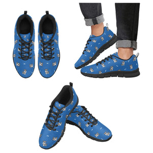 Happy Schnauzer Strides Women's Breathable Shoes-Footwear-Schnauzer, Shoes-DarkSlateBlue1-US13-12