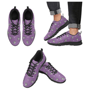 Happy Schnauzer Strides Women's Breathable Shoes-Footwear-Schnauzer, Shoes-DarkMagenta-US13-7