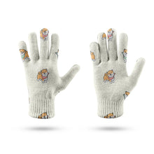Load image into Gallery viewer, Happy Shiba Charm Touch Screen Gloves-Accessories-Accessories,Dog Dad Gifts,Dog Mom Gifts,Gloves-9