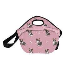 Load image into Gallery viewer, Happy Tri-Color Corgi Love Neoprene Lunch Bag-10