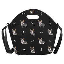 Load image into Gallery viewer, Happy Tri-Color Corgi Love Neoprene Lunch Bag-12