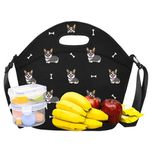 Load image into Gallery viewer, Happy Tri-Color Corgi Love Neoprene Lunch Bag-14
