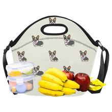 Load image into Gallery viewer, Happy Tri-Color Corgi Love Neoprene Lunch Bag-3