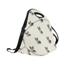 Load image into Gallery viewer, Happy Tri-Color Corgi Love Neoprene Lunch Bag-5
