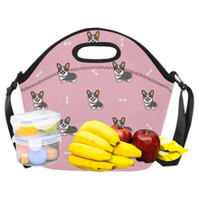 Load image into Gallery viewer, Happy Tri-Color Corgi Love Neoprene Lunch Bag-7