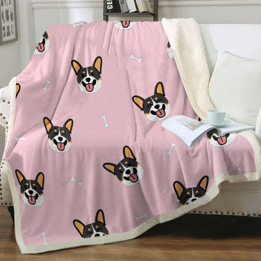 Corgi plush blanket best sale