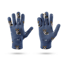 Load image into Gallery viewer, Happy Tri-Color Corgi Love Touch Screen Gloves-Accessories-Accessories,Dog Dad Gifts,Dog Mom Gifts,Gloves-11