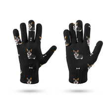 Load image into Gallery viewer, Happy Tri-Color Corgi Love Touch Screen Gloves-Accessories-Accessories,Dog Dad Gifts,Dog Mom Gifts,Gloves-13