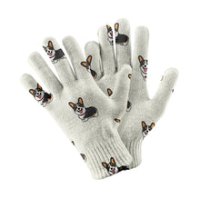 Load image into Gallery viewer, Happy Tri-Color Corgi Love Touch Screen Gloves-Accessories-Accessories,Dog Dad Gifts,Dog Mom Gifts,Gloves-1