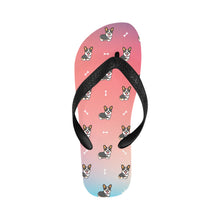 Load image into Gallery viewer, Happy Tri-Color Corgi Love Unisex Slippers - 7 Gradients-CornflowerBlue10-S-15