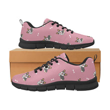 Load image into Gallery viewer, Happy Tri-Color Corgi Love Women's Breathable Sneakers-21