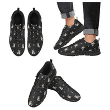 Load image into Gallery viewer, Happy Tri-Color Corgi Love Women's Breathable Sneakers-Black-US13-47