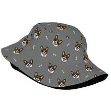 Load image into Gallery viewer, Happy Tri Color Corgis Bucket Hat-Hats &amp; Caps-Accessories,Corgi,Dog Dad Gifts,Dog Mom Gifts,Hats-18