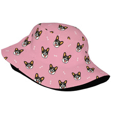 Load image into Gallery viewer, Happy Tri Color Corgis Bucket Hat-Hats &amp; Caps-Accessories,Corgi,Dog Dad Gifts,Dog Mom Gifts,Hats-2