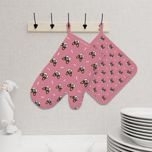 Load image into Gallery viewer, Happy Tri Color Corgis Oven Mitts and Pot Holder Set-Kitchen Decor-2