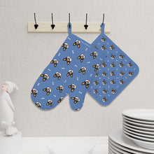 Load image into Gallery viewer, Happy Tri Color Corgis Oven Mitts and Pot Holder Set-Kitchen Decor-14