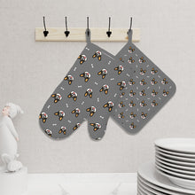Load image into Gallery viewer, Happy Tri Color Corgis Oven Mitts and Pot Holder Set-Kitchen Decor-6