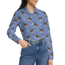 Load image into Gallery viewer, Happy Tri Color Corgis Women's Shirt-Apparel-Apparel,Corgi,Dog Mom Gifts,Shirt-11