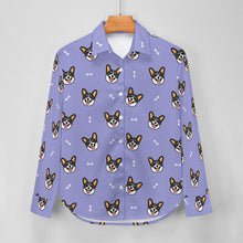 Load image into Gallery viewer, Happy Tri Color Corgis Women's Shirt-Apparel-Apparel,Corgi,Dog Mom Gifts,Shirt-18