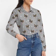 Load image into Gallery viewer, Happy Tri Color Corgis Women's Shirt-Apparel-Apparel,Corgi,Dog Mom Gifts,Shirt-19