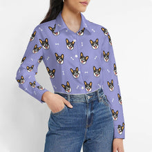 Load image into Gallery viewer, Happy Tri Color Corgis Women's Shirt-Apparel-Apparel,Corgi,Dog Mom Gifts,Shirt-22