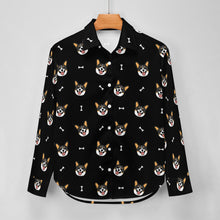 Load image into Gallery viewer, Happy Tri Color Corgis Women's Shirt-Apparel-Apparel,Corgi,Dog Mom Gifts,Shirt-29