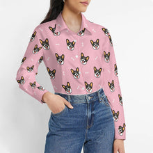 Load image into Gallery viewer, Happy Tri Color Corgis Women's Shirt-Apparel-Apparel,Corgi,Dog Mom Gifts,Shirt-2