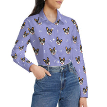 Load image into Gallery viewer, Happy Tri Color Corgis Women's Shirt-Apparel-Apparel,Corgi,Dog Mom Gifts,Shirt-30