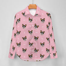 Load image into Gallery viewer, Happy Tri Color Corgis Women's Shirt-Apparel-Apparel,Corgi,Dog Mom Gifts,Shirt-4