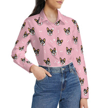 Load image into Gallery viewer, Happy Tri Color Corgis Women's Shirt-Apparel-Apparel,Corgi,Dog Mom Gifts,Shirt-8
