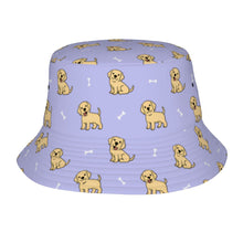 Load image into Gallery viewer, Happy Yellow Labrador Love Bucket Hat-Hats &amp; Caps-Lavender Purple-One Size-41