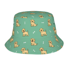 Load image into Gallery viewer, Happy Yellow Labrador Love Bucket Hat-Hats &amp; Caps-Mint Green-One Size-49