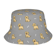 Load image into Gallery viewer, Happy Yellow Labrador Love Bucket Hat-Hats &amp; Caps-Parisian Gray-One Size-33