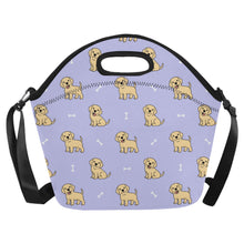 Load image into Gallery viewer, Happy Yellow Labrador Love Neoprene Lunch Bag-Accessories-Accessories,Bags,Dog Dad Gifts,Dog Mom Gifts,Labrador,Lunch Bags-17