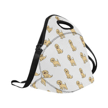Load image into Gallery viewer, Happy Yellow Labrador Love Neoprene Lunch Bag-Accessories-Accessories,Bags,Dog Dad Gifts,Dog Mom Gifts,Labrador,Lunch Bags-4