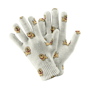 Happy Yellow Labrador Love Touch Screen Gloves-Accessories-Accessories, Dog Dad Gifts, Dog Mom Gifts, Gloves, Labrador-White-2