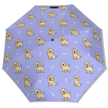 Happy Yellow Labrador Love Umbrella 360x
