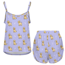 Load image into Gallery viewer, Happy Yellow Labrador Love Women's Cami and Shorts Pajama Set-19