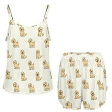 Load image into Gallery viewer, Happy Yellow Labrador Love Women's Cami and Shorts Pajama Set-6