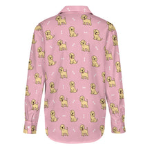 Load image into Gallery viewer, Happy Yellow Labrador Love Women&#39;s Shirt-Apparel-Apparel,Dog Mom Gifts,Labrador,Shirt-12