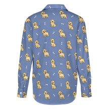 Load image into Gallery viewer, Happy Yellow Labrador Love Women&#39;s Shirt-Apparel-Apparel,Dog Mom Gifts,Labrador,Shirt-15