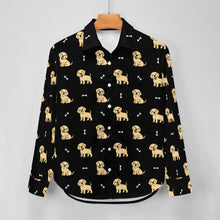 Load image into Gallery viewer, Happy Yellow Labrador Love Women&#39;s Shirt-Apparel-Apparel,Dog Mom Gifts,Labrador,Shirt-7